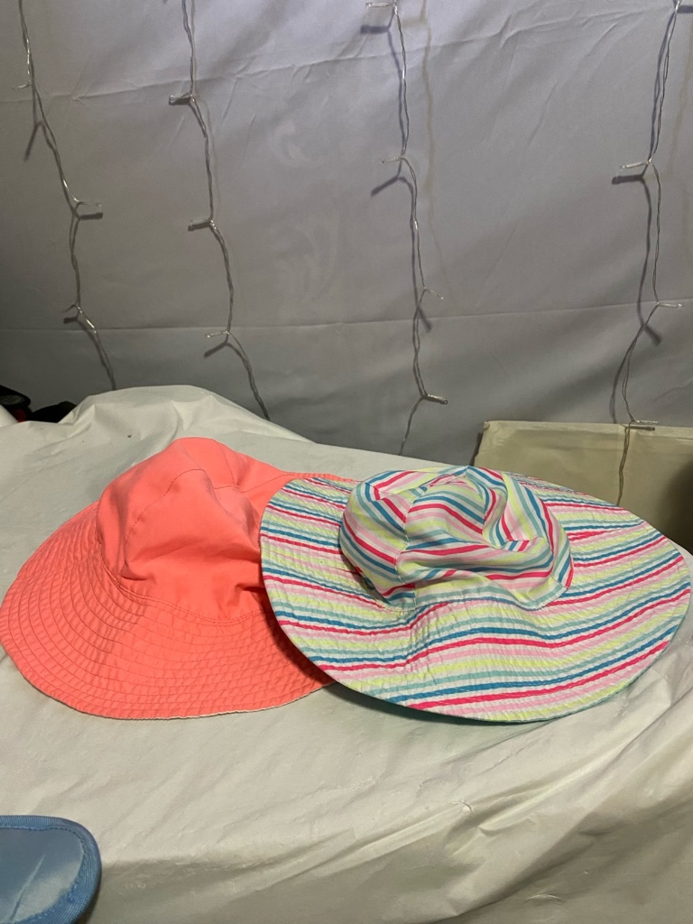 Carter's Light Pink Sun Hat with Hot Pink Accent
